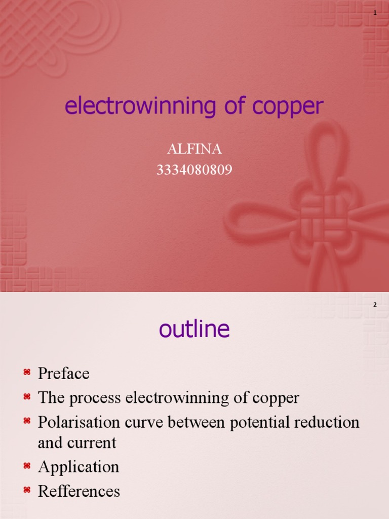 Copper Electrowinning Process Overview | PDF