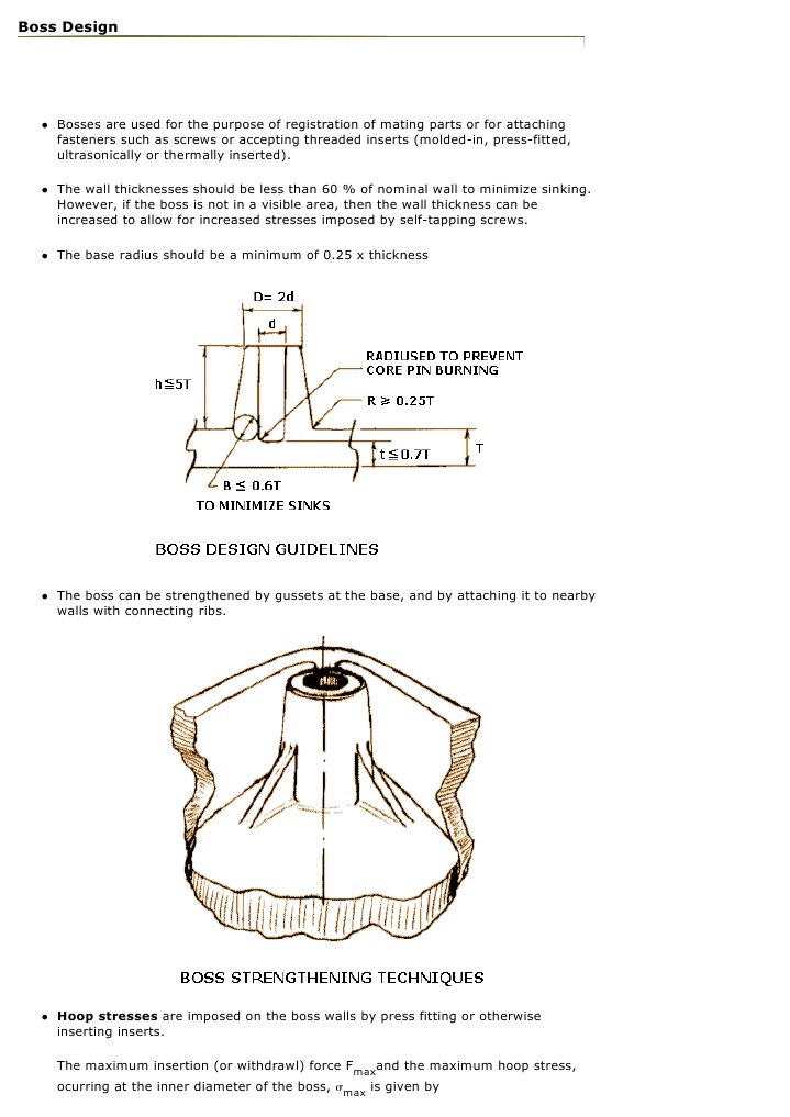 Boss Design | PDF | Screw | Building Materials