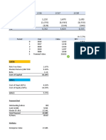 FCF Valuation and WACC Calculation