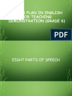 Lesson Plan in English For Teaching Demonstration (Grade 6)