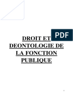 Ena Droit Et Deontologie de La Fonction Publique