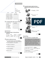 Steps in English 1 Unit 1 Test B