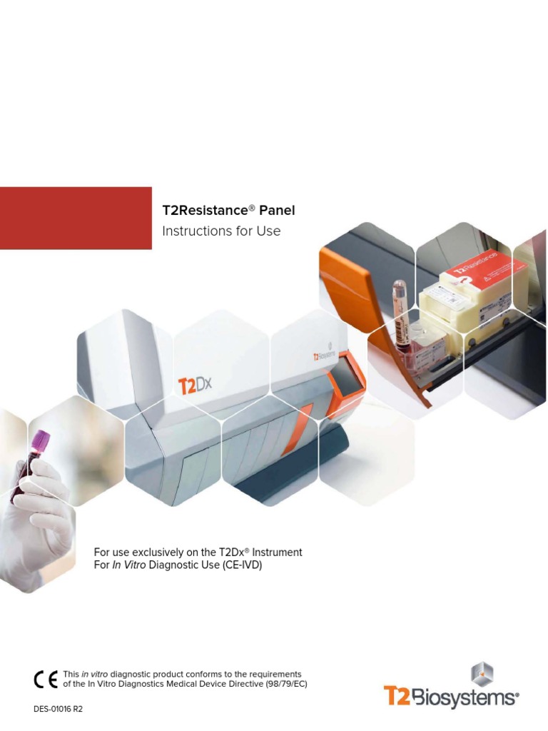 DES-01016 Rev 2 T2Resistance Panel Instructions For Use CE-IVD | PDF ...