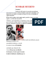 Noticia Periodico Muerte de Pablo Escobar