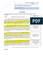 L 4 - TÉCNICAS DE COMPRENSIÓN Comprension Lectora