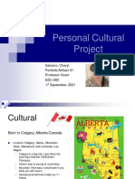 Personal Cultural Project PDF