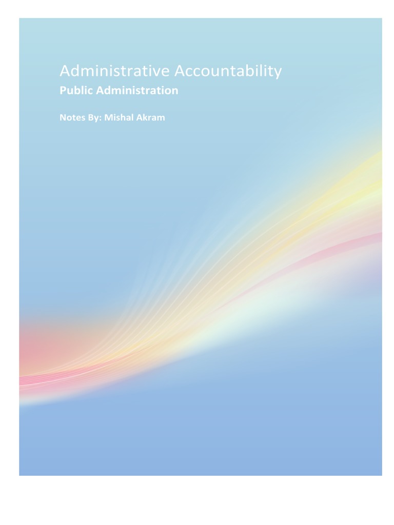 Administrative Accountability in Pakistan | PDF | Tribunal | Supreme Courts