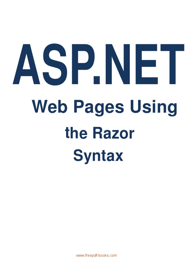 Web Pages Using The Razor Syntax | PDF | World Wide Web | Internet & Web