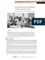 Students' Beliefs: Multimodal Texts As Pedagogical Tools in Foreign Language Learning