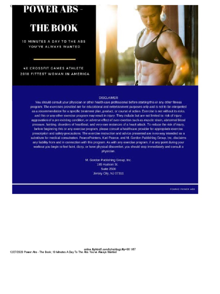 Power Abs - The Book 10 Minutes A Day To The Abs You'Ve Always Wanted | PDF