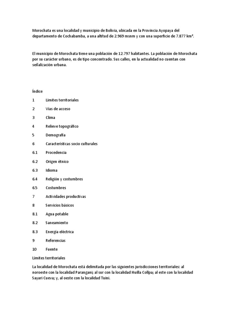 Morochata PDF