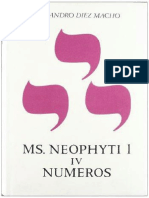 NEOPHYTI 1. TARGUM PALESTINENSE. MS DE LA BIBLIOTECA VATICANA Tomo 4 NUMEROS by ALEJANDRO DÍEZ MACHO