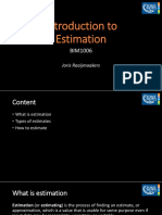 BIM1006 - Intro To Estimation