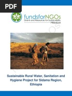 Sustainable Rural Water, Sanitation and Hygiene Project PROPOSAL