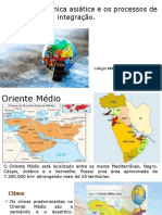 A base econômica asiática e os processos de integração regional no Oriente Médio