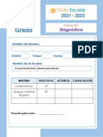 Examen de Diagnóstico 2° Grado