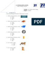 Fourth Monthly Test in Science