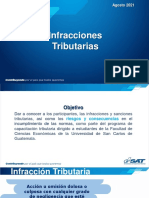 Infracciones Tributarias: Agosto 2021