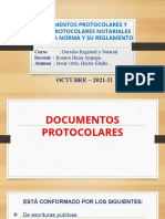 Documentos protocolares y extraprotocolares notariales