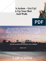 A Call To Action - Get Up! Pick Up Your Bed and Walk