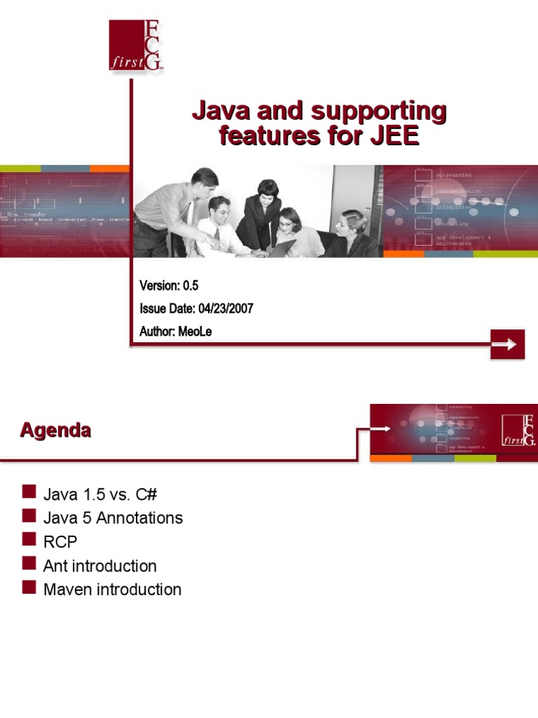 Java and Supporting Features For JEE PDF Method