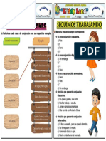 4º Grado Ficha Gramática - Las Conjunciones