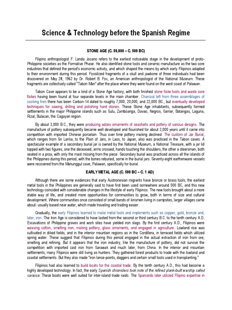 History of Science and Technology in the Philippines | PDF ...