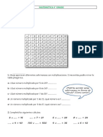 MATEMÁTICA 4° - Septiembre 1