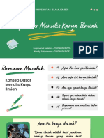 Konsep Dasar Menulis Karya Ilmiah