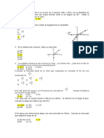 Resultante de vectores y cinemática