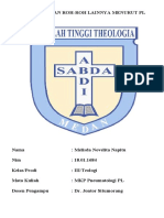 MKP Pneumatologi PL Melisda (Hubungan Roh Allah Dengan Roh Lainnya)