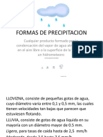 Formas de Precipitacion