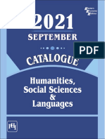 Humanities Social Sciences Sep. 2021