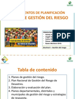 Planes de Gestión Del Riesgo - Exposición