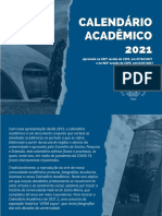Calendário acadêmico UFSM 1o semestre 2021