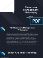 My Classroom Management Philosophy