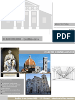 Arquitectura del Renacimiento en Italia: obras principales de Brunelleschi y Alberti