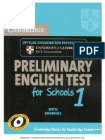 Cambridge Preliminary English Test 1