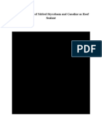 Feasibility of Styrofoam-Gasoline Roof Sealant