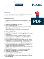 MAINTENANCE INSTRUCTIONS FOR COMBINATION AIR VALVE