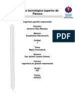 Mapa conceptual de la matriz de varianza-covarianza