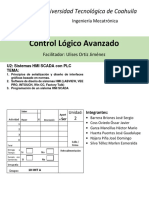 Control Lógico Avanzado: Universidad Tecnológica de Coahuila