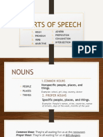 8 Parts of Speech: Noun Pronoun Verb Adjective