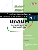 Modulo 7 Unidad 1: Procedimiento Administrativo