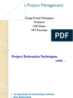 Software Project Management: Durga Prasad Mohapatra Professor CSE Deptt. NIT Rourkela