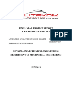 A&S Pesticide Sprayer Final Year Project Report