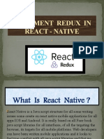 Implement Redux in React Native