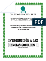 INTRODUCCIÓN A LAS CIENCIAS SOCIALES II