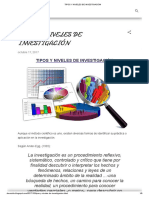 Tipos y Niveles de Investigación