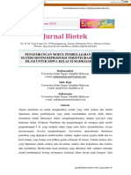 Jurnal Biotek: Volume 8 No 1 Tahun 2020